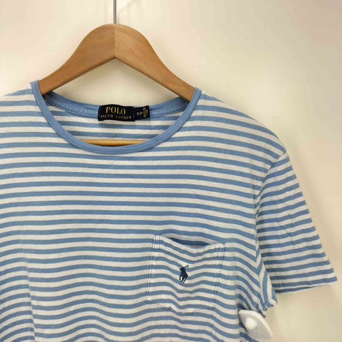 ポロラルフローレン POLO RALPH LAUREN スモールポニー刺繍 ボーダー 半袖tシャツ メンズ JPN:S